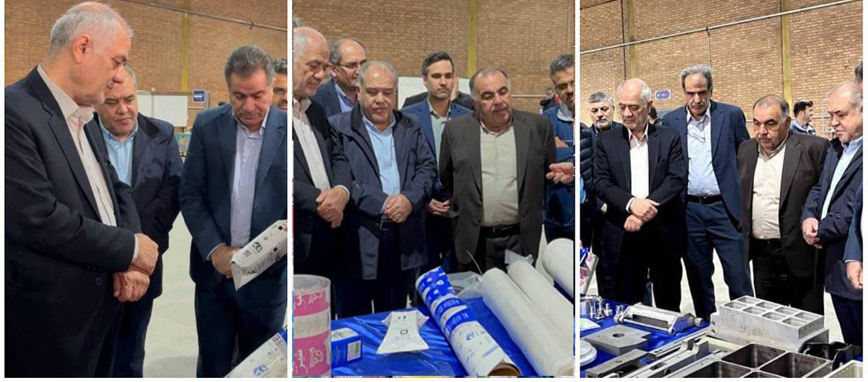 بازدید مشاور وزیر و رئیس مرکز حراست وزارت تعاون، کار و رفاه اجتماعی از شرکت ساخت ماشین آلات و تحقیقاتی پگاه