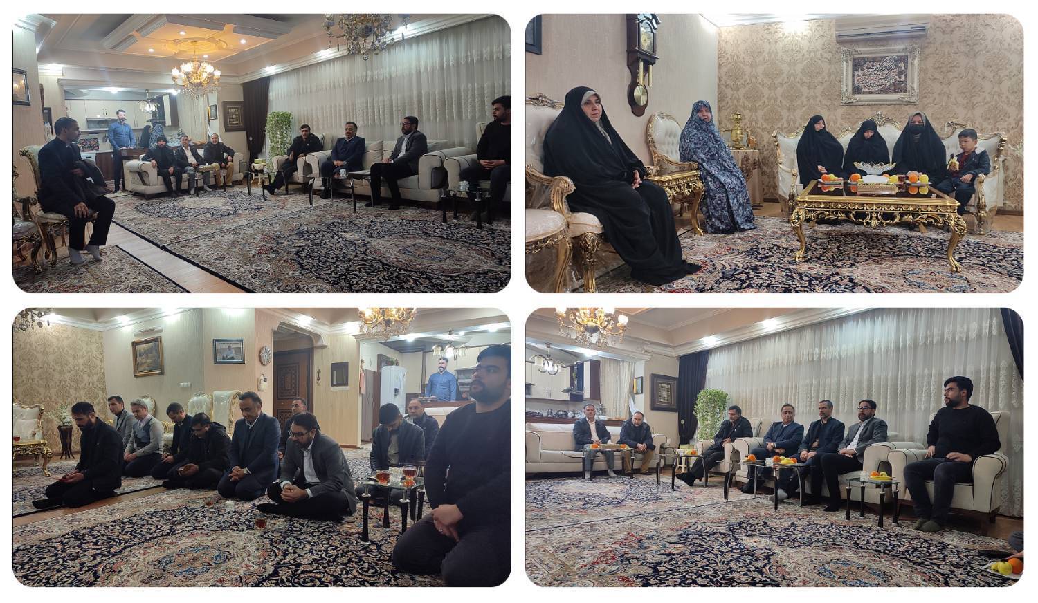 دیدار مدیران پگاه خراسان با خانوادههای شهدا