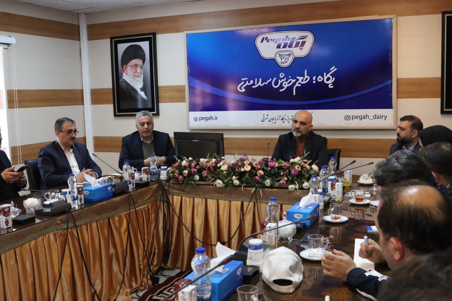 بازدید مدیرعامل هلدینگ سرمایه گذاری آتیه صبا از مجموعه شیر پاستوریزه پگاه آذربایجان شرقی