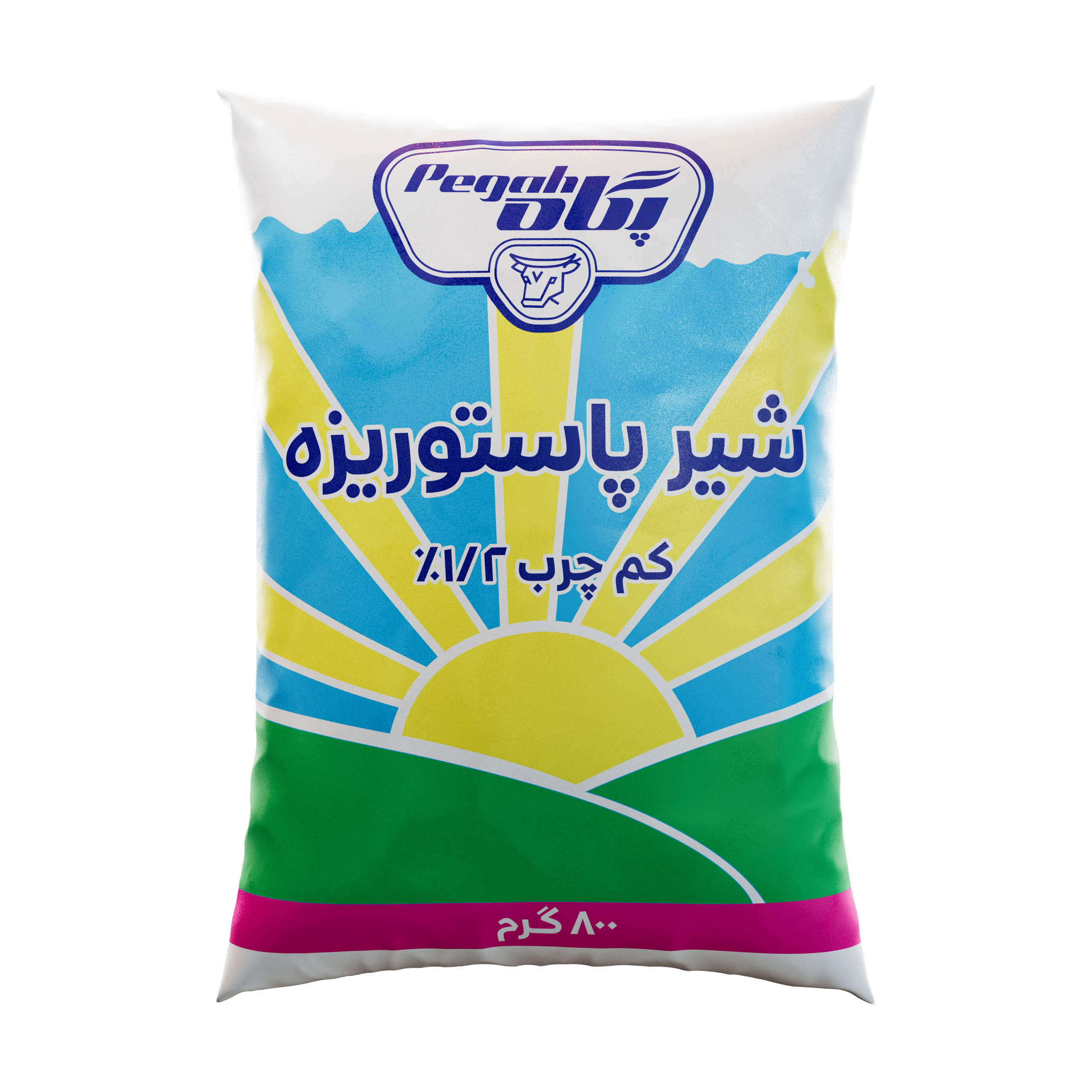 شیر پاستوریزه ۸۰۰ گرمی کم چرب