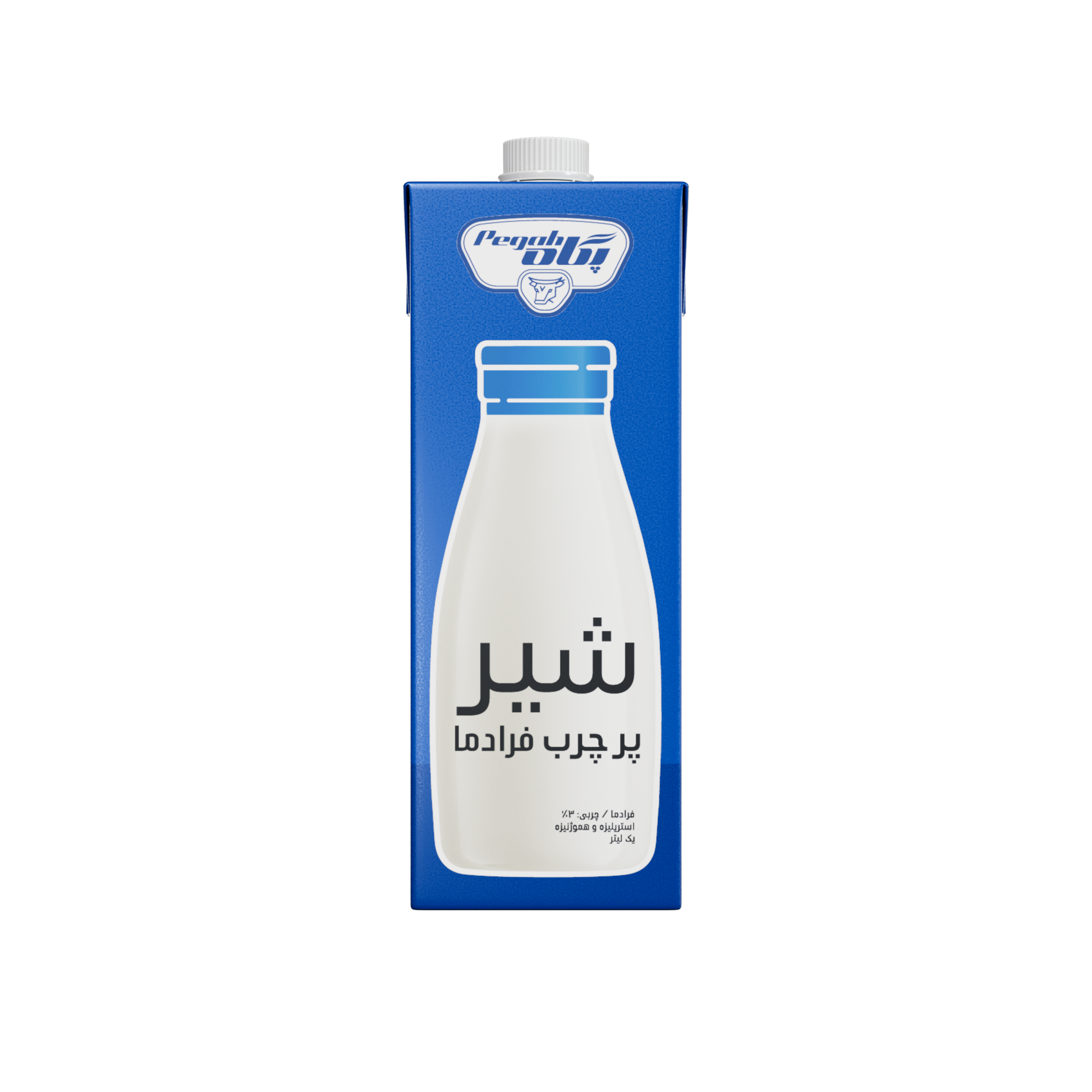 شیر پاکتی یک لیتری پر چرب فرادما