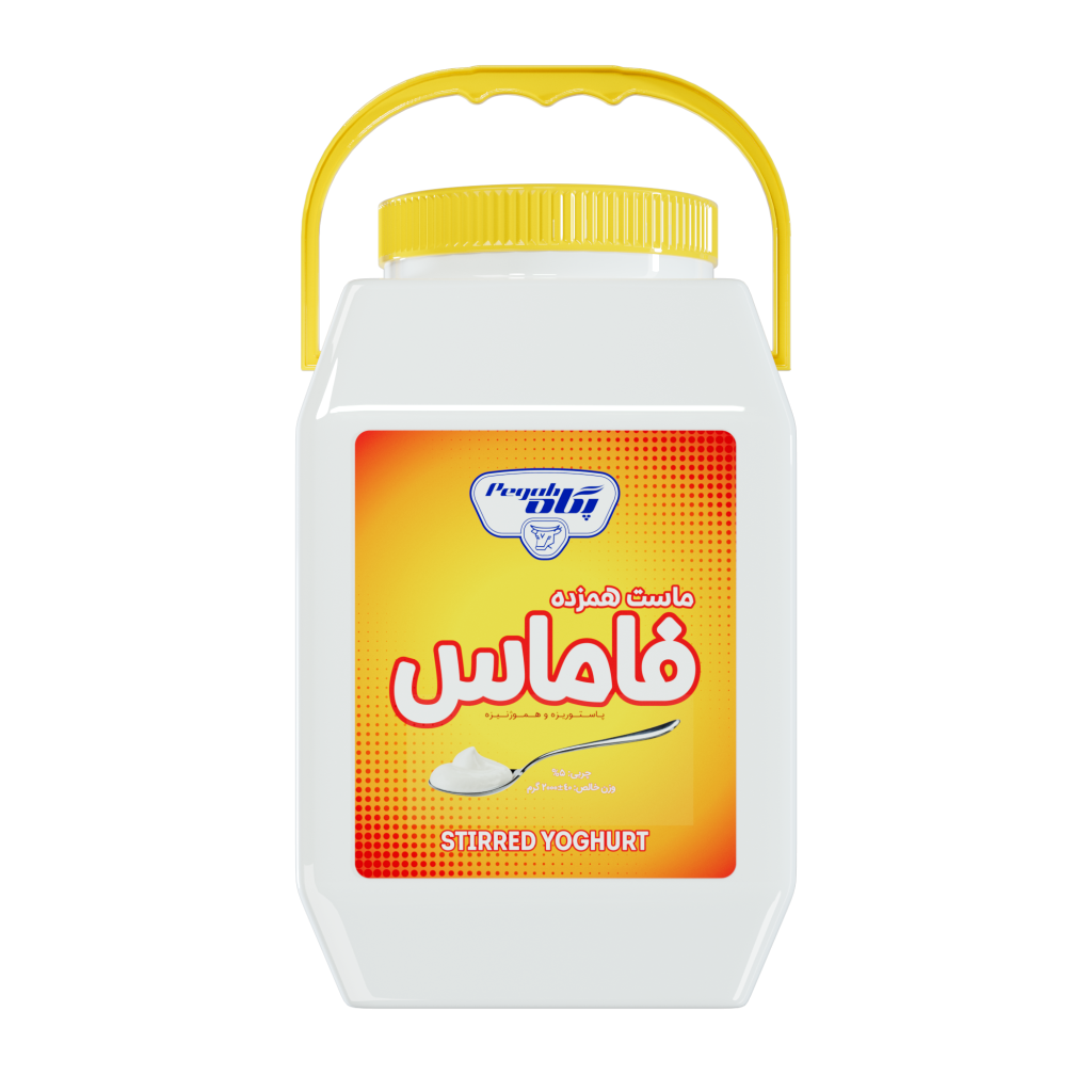 ماست همزده دبه ۲ کیلوگرمی پرچرب فاماس