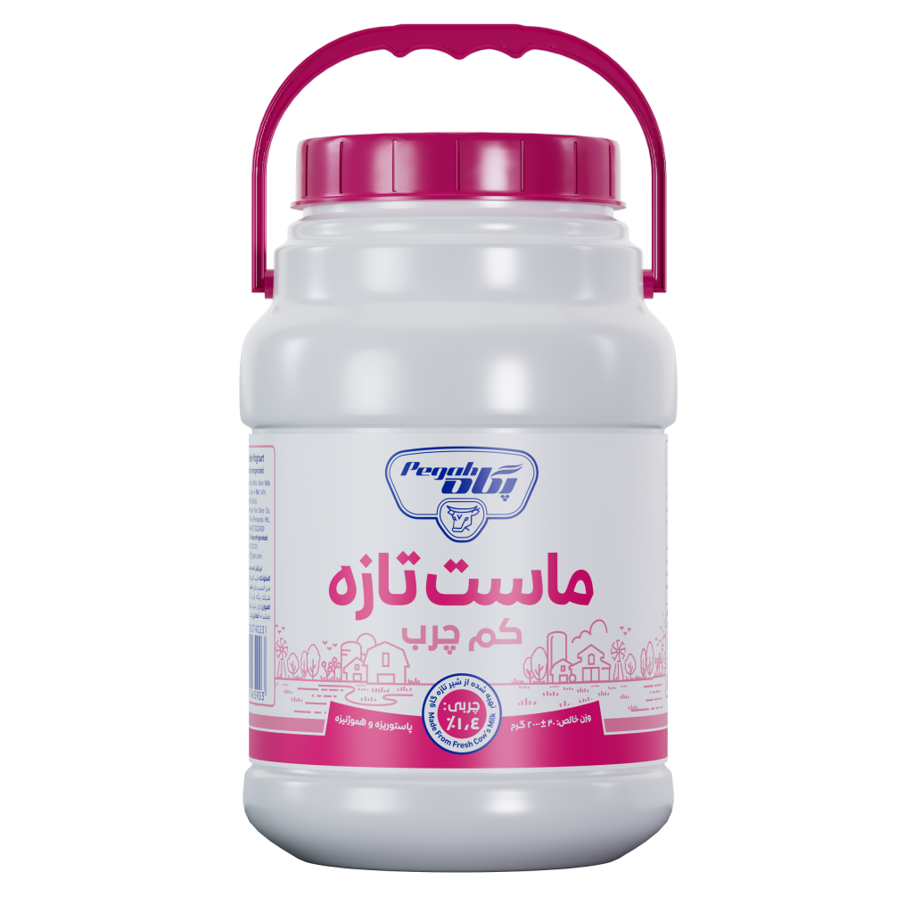 ماست دبه ۲ کیلویی کم چرب