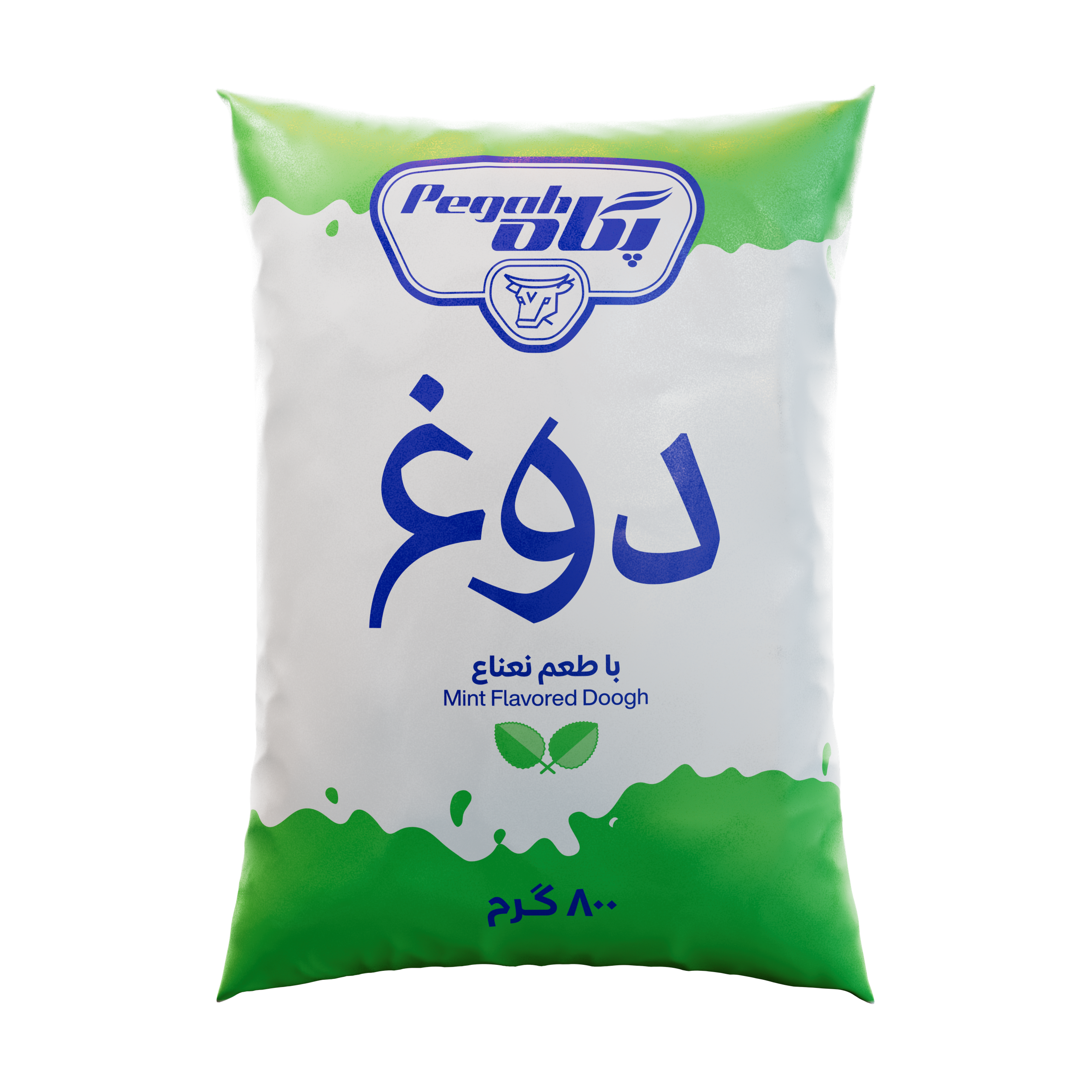 دوغ نایلونی ۸۰۰ گرمی اقتصادی بدون گاز با طعم نعنا