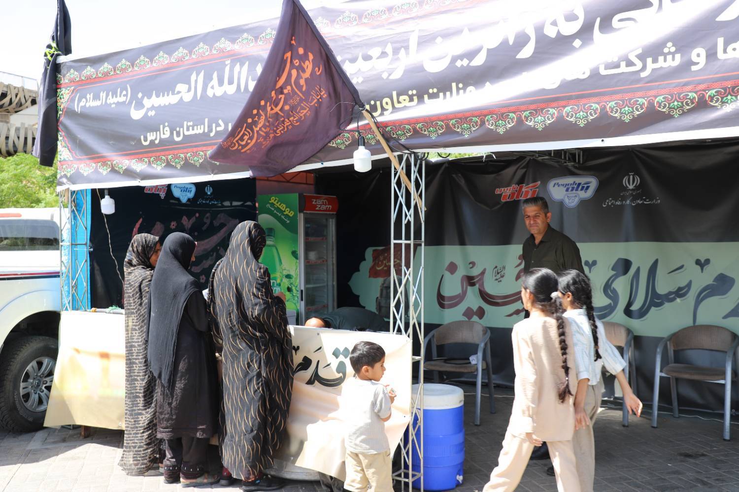 پگاه_از_چهارگوشه_ایران | پگاه فارس در مسیر عشق؛ برپایی موکب خدمترسانی به زائران اربعین حسینی