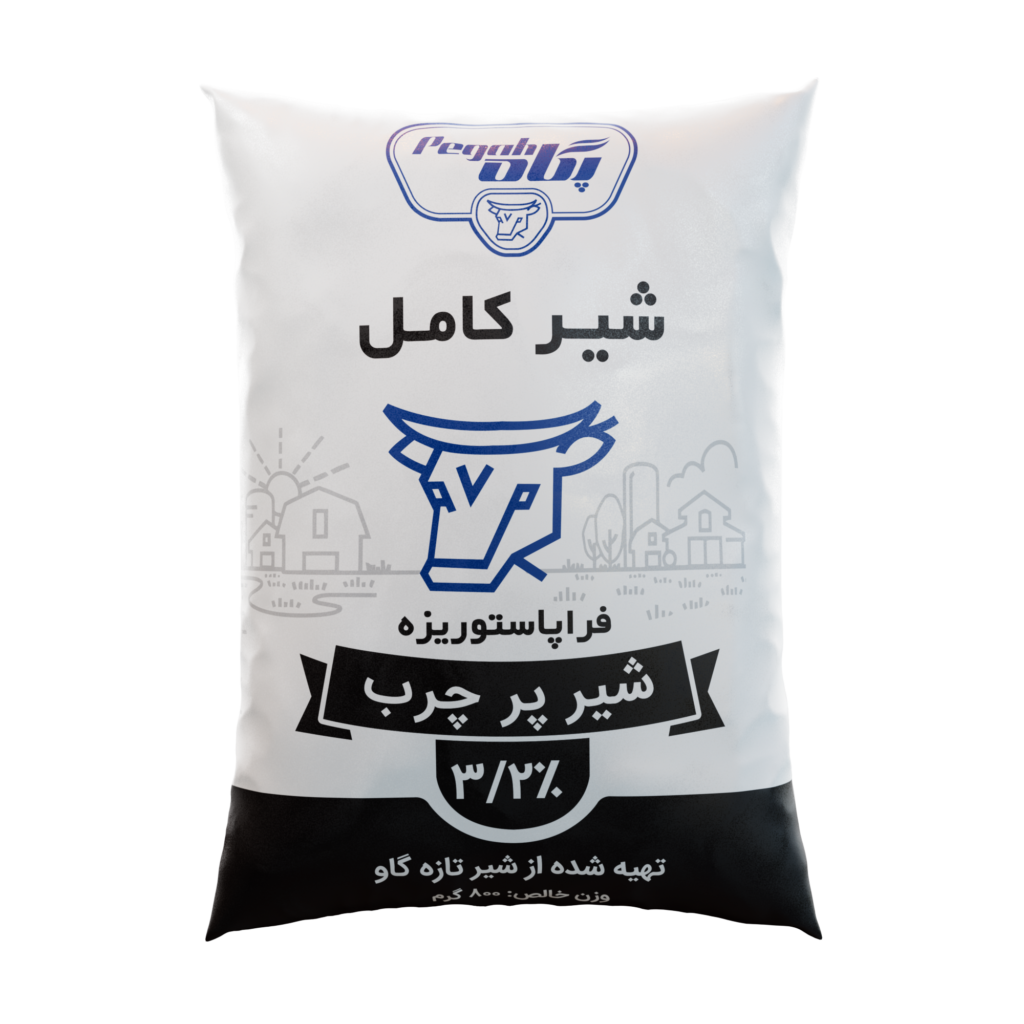 شیرپاستوریزه نایلونی ۸۰۰ گرمی کامل
