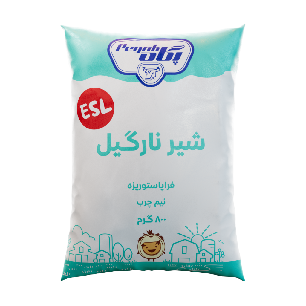 شیر نارگیل نایلونی ۸۰۰ گرمی نیم چرب