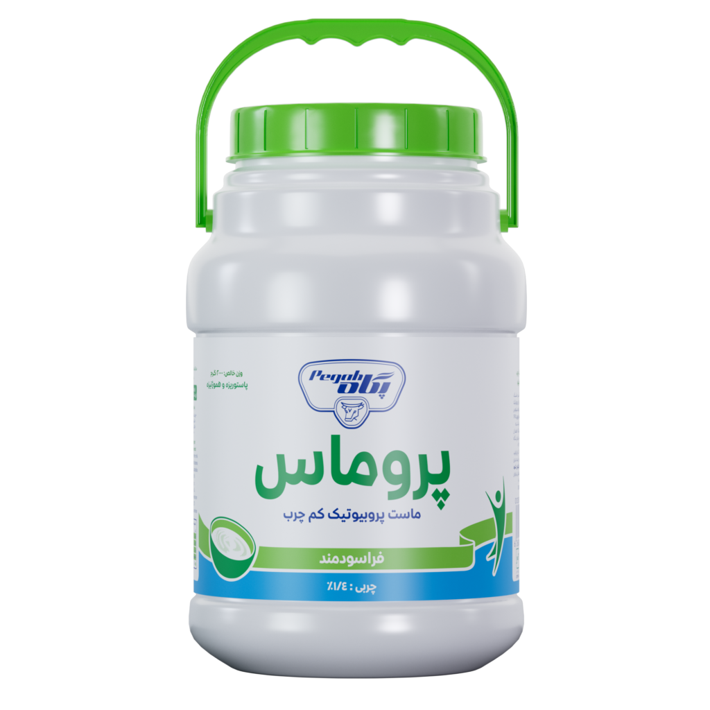 ماست دبه ۲ کیلویی پروبیوتیک کم چرب پروماس