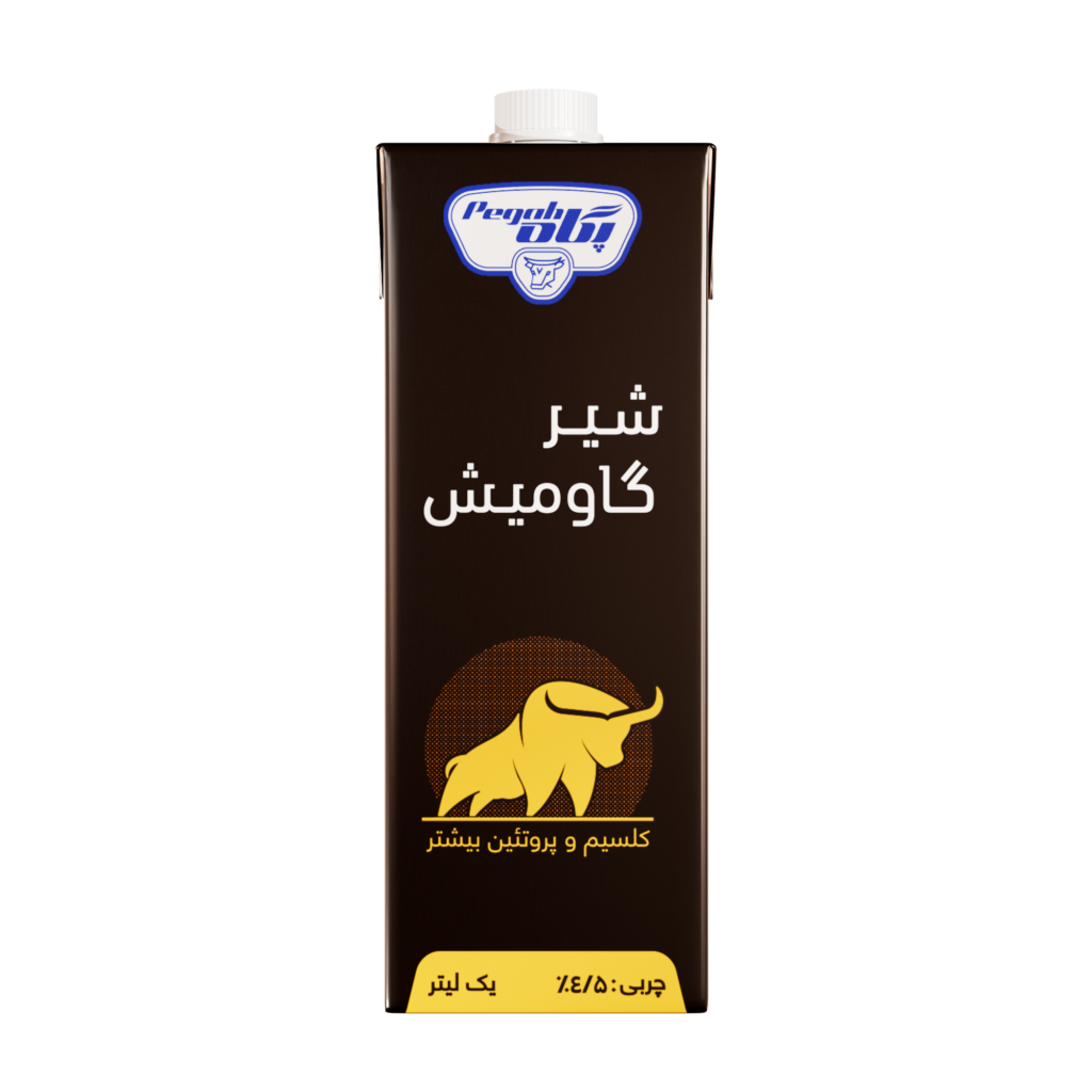 شیر گاومیش استریل پاکتی ۱ لیتری ۴.۵٪ چربی