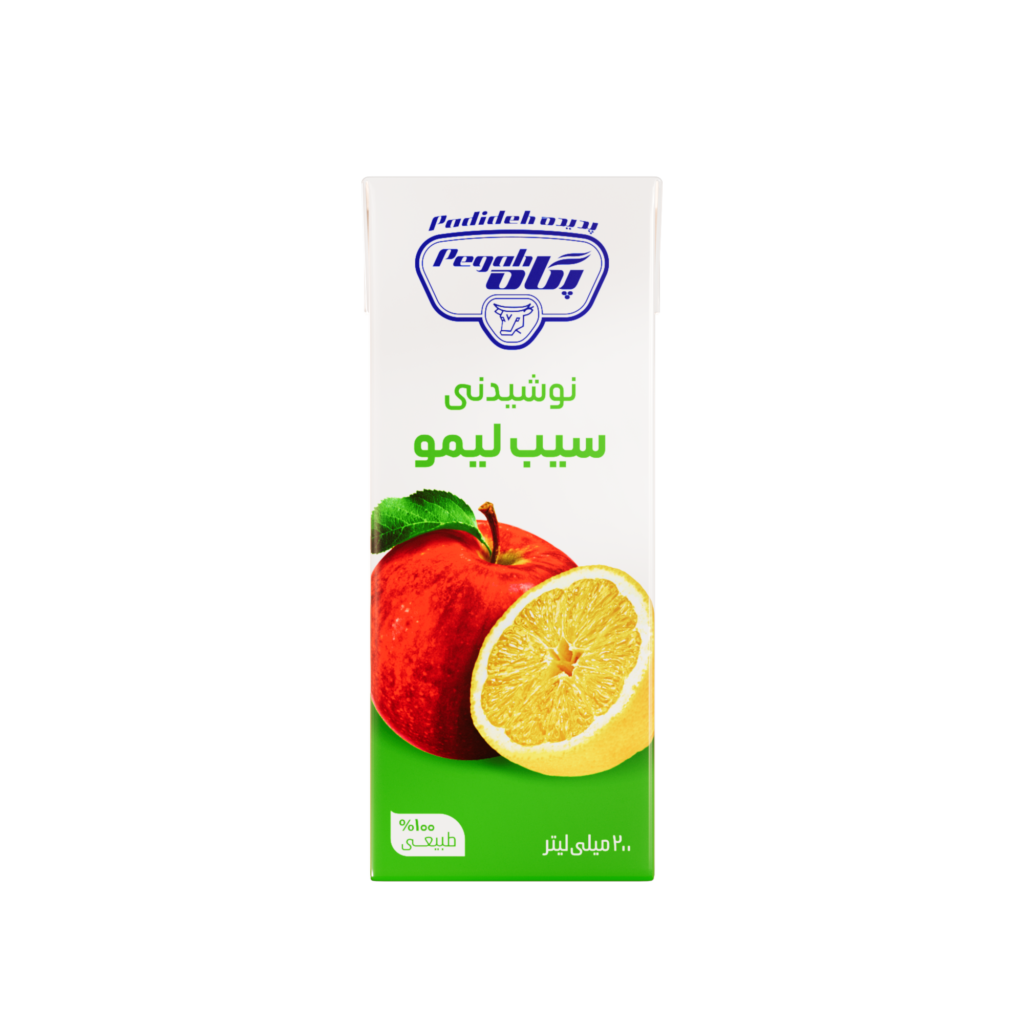 آب سیب لیمو طبیعی ۲۰۰ سی سی