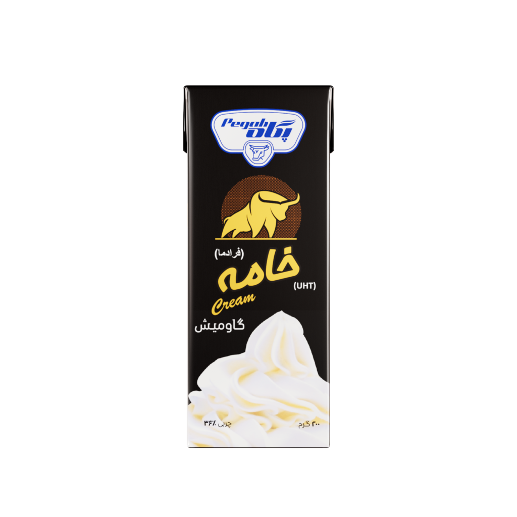 خامه گاومیش استریل پاکتی ۲۰۰ گرم